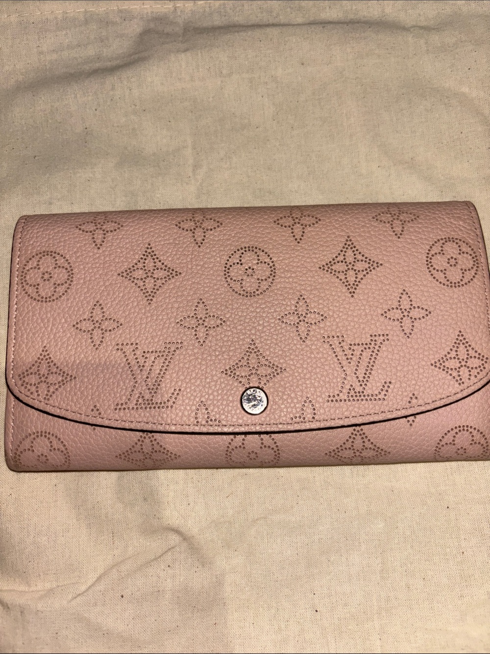 Louis Vuitton Blush Perforated Monogram Continental Wallet